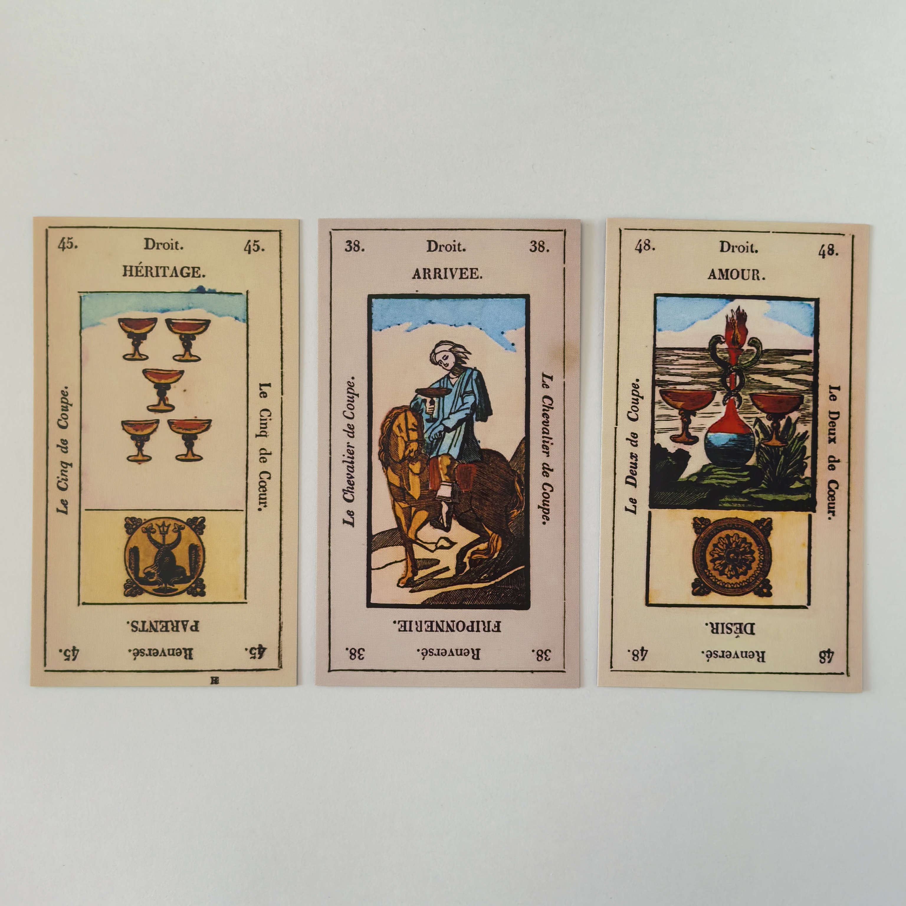 Jeu de Tarot de Fantaisie "egyptien" a enseignes italiennes dit Grand Etteilla II